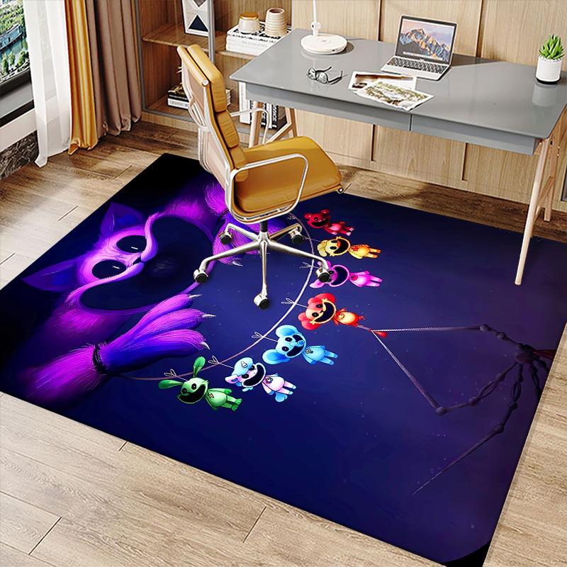 Smiling Critters2 Printed Absorbent Washable Carpet, Non-Slip Bathroom Mats, Kitchen Rugs, Yoga Mat,Living Room Entrance, Camping Picnic Rugs