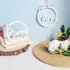 Mom Letter Silicone Candle Molds for Epoxy Resin Candle Soap Chocolate Fondant Hanging Decoration Mother Day Present