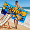 Dog Man Print Beach Towel, Large Soft Quick Dry Towel for Beach Camping Swimming