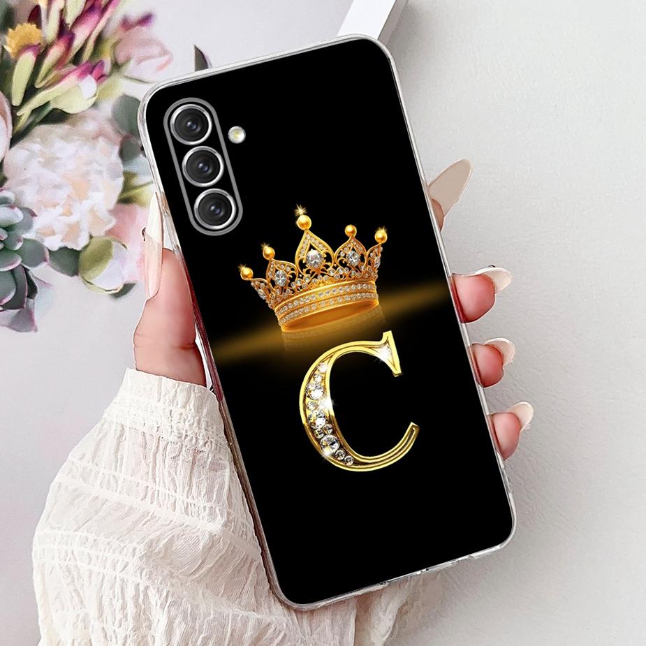 Чехол для Samsung Galaxy S24 FE S24 Plus Новый Чехол с Буквами Короны Мягкий Тонкий Чехол для Телефона Для Samsung S24 Ultra S 24 S24+ S24FE Корпус