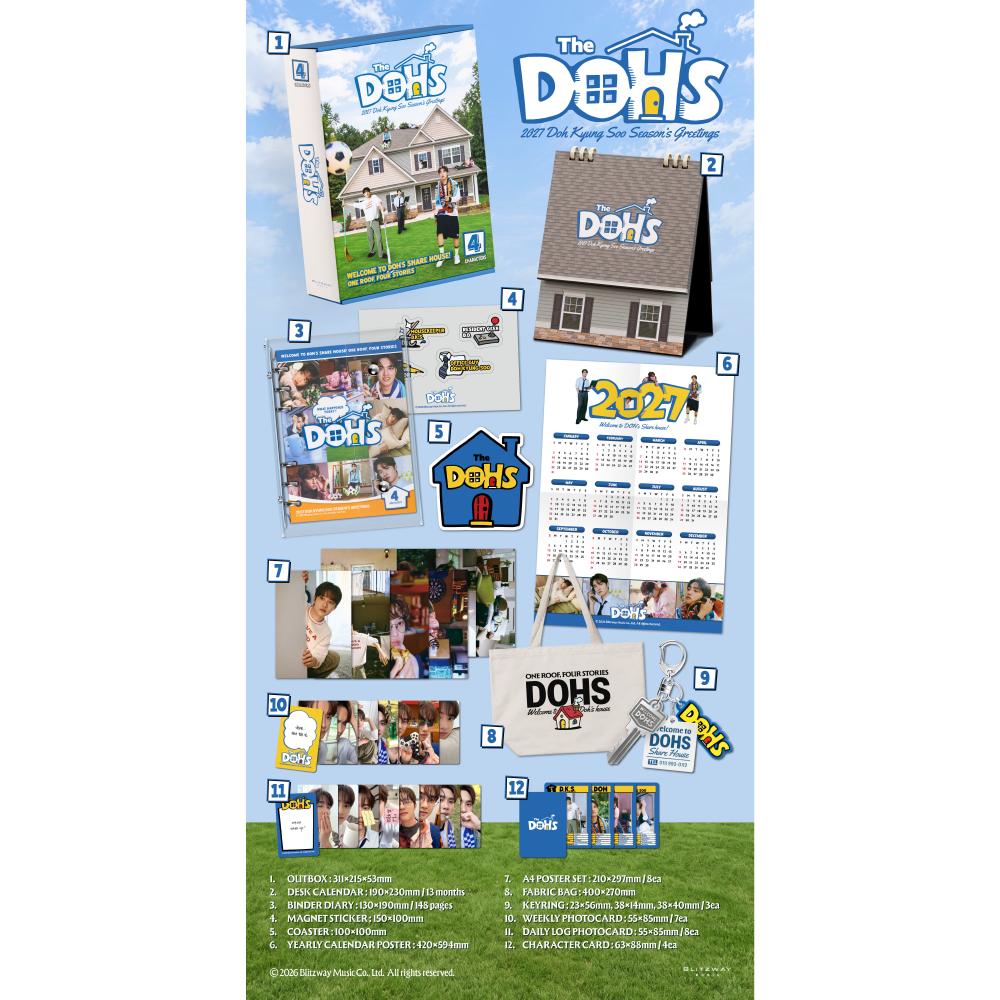 Предзаказ DOH KYUNG SOO Сезонные приветствия 2027 DOHS & SHOP POB