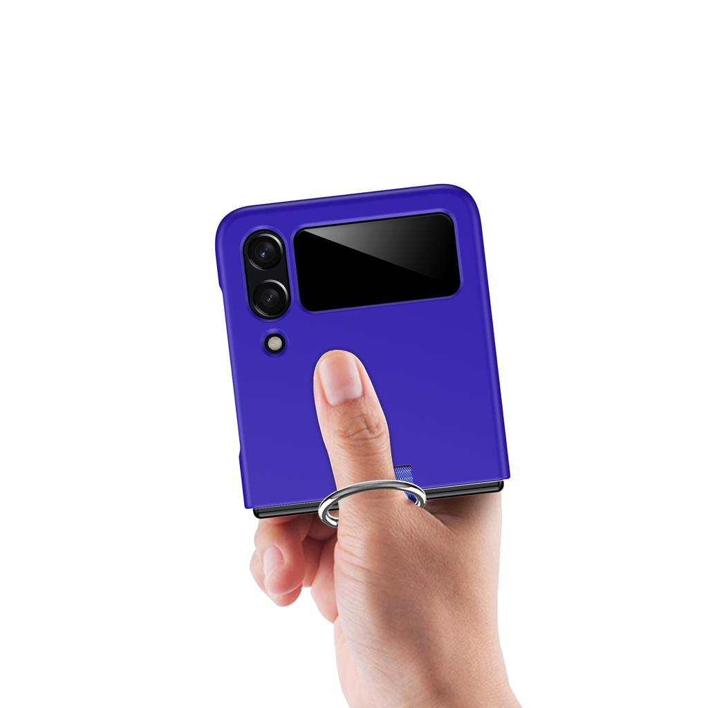 Легкий тонкий защитный чехол с защитой от царапин для Samsung Galaxy Z Flip 4 5g Flip4 Flip3 Flip 3 с кольцевым держателем, складной чехол