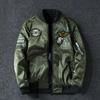 Coat Men's Air Force Pilot Jacket Winter Add Cotton Baseball Trendy Brand Double Sided Thickened Large