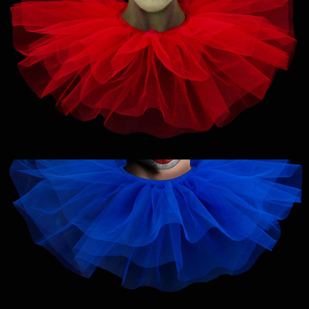 Elizabethan Ruffle Collar Victorian Tulle Collar for Halloween Party and Cosplay Event Clown Collar for Masquerades
