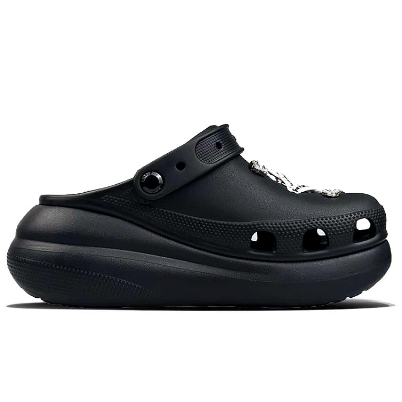 Crocs Crush Clog Pitch Genie Unlimited Players Clogs Unisex Black White
