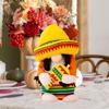 Thanksgiving Festival Gnomes Plush Doll Faceless Dwarf Doll Hold A Guitar Plush Toy Mexico Carnival Party Gnomes Ornament Thanksgiving Day Decoration