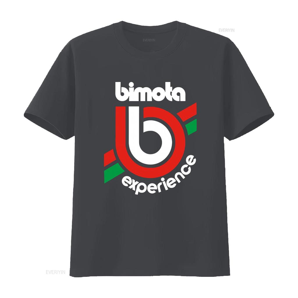 Bimota Experience Italian Motorcycles Logo Mens Black T Shirt S 5XL vintage Washed Casual designer clothes