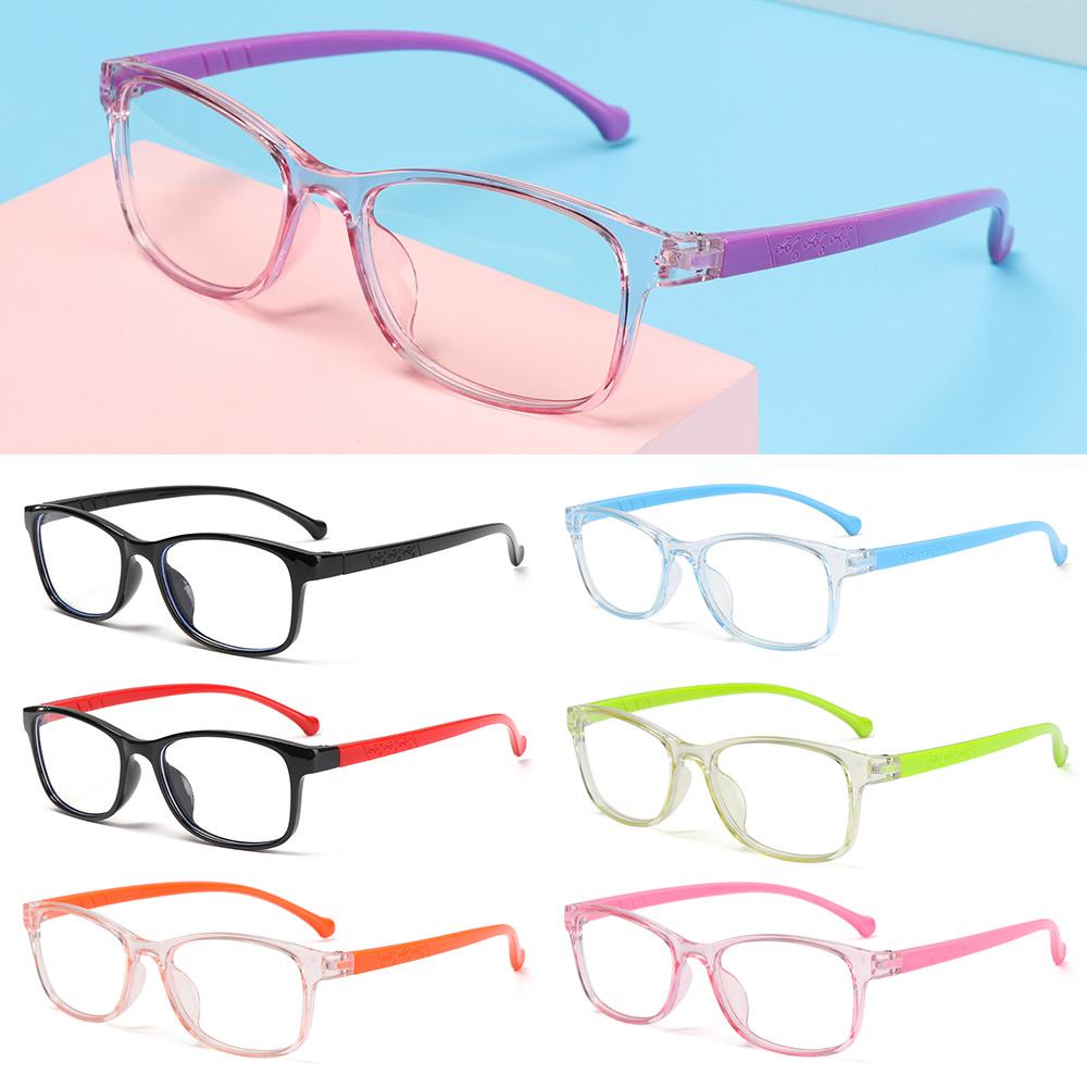 Online Classes Eye Protection Kids Glasses Anti-blue Light Ultra Light Frame Comfortable Eyeglasses