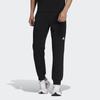Adidas Slim Fit Knit Pants with Logo Men Bottoms Black H39353