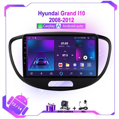 4G WIFI Android 12 автомобильное радио для Hyundai Grand I10 2008-2012 мультимедийный видеоплеер GPS навигация BT Carplay авто головное устройство