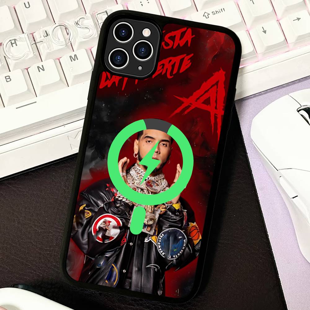 Rapper Singer A-AnuelS AA For IPhone 17 Air 16 E 15 14 13 12 11 Pro Max Plus PC Shock TPU Cover For Magsafe Phone Cover