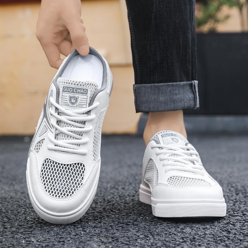 Мужская спортивная обувь, летние туфли без задника, мюли, повседневные тапочки, кроссовки больших размеров для студентов, сандалии больших размеров