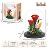 Sunflower & Hibiscus Building Blocks: Potted Plant Preserved Flower Bouquet, High Assembly Toy, Festival/Birthday Gift