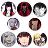 32/44/58mm Anime Kakegurui Brooch Handmade Pin Cartoon Figure Yumeko Jabami Badge Cartoon Cosplay Badge for Backpack Decor Jewelry Gifts