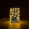 Green Cable LED Christmas String Fairy Lights Garland Outdoor Waterproof For Birthday Party Halloween Garden Room Decoration