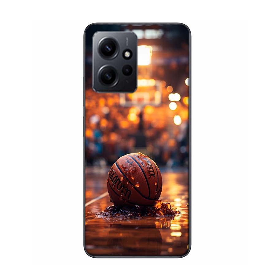 Чехол для телефона с баскетбольным мячом для Redmi Note 14 15 Pro 5G 13 12 Pro Plus 11 11T 11E 11S 10 Pro 10S 9 9S Чехол Прозрачный ТПУ Capa Compat