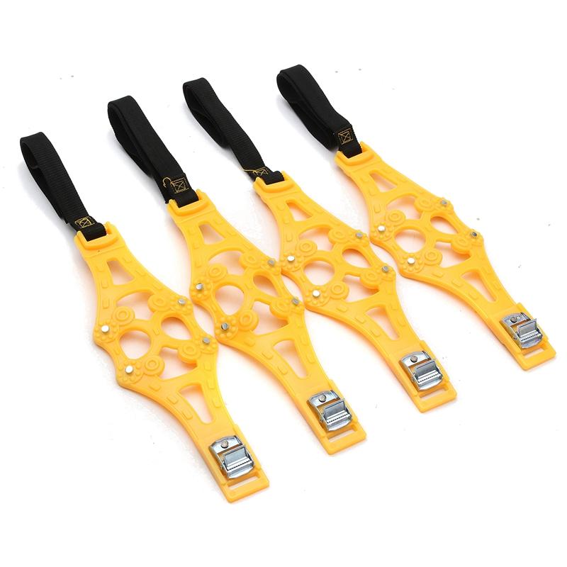 4pcs Universal Car Winter Tire Wheels Snow Chains Snow Tire Anti-skid Chains Wheel Tyre Cable Belt Winter