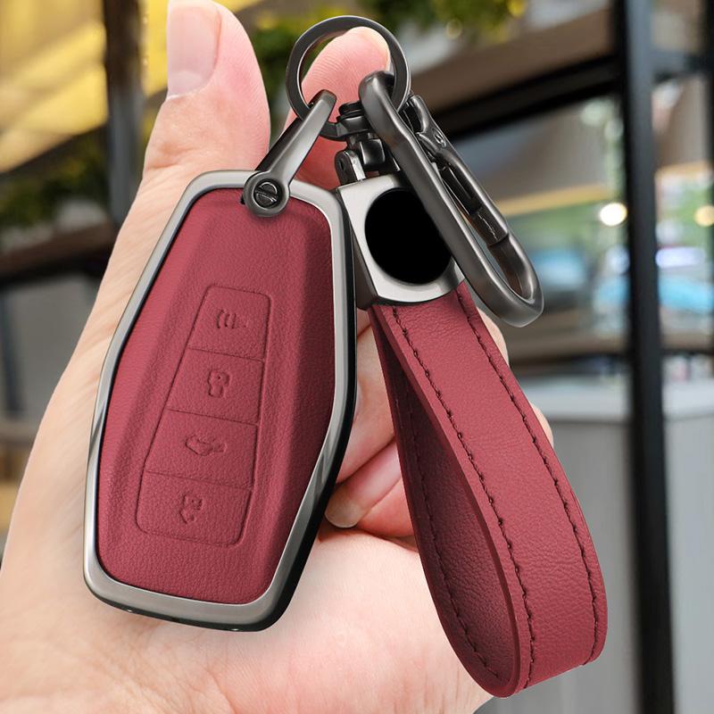 Чехол-корпус из цинкового сплава для брелока авто Ключ Подходит для Geely Okavango Coolray Atlas Monjaro Tugella Emgrand Gt S Proton X50 X70 X6 X7 Ex7 Gc9
