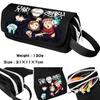 Double Layer Zipper Stationery Pencil Bag Anime Jujutsu Kaisen Makeup Cosmetic Case