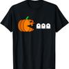 Funny Halloween Pumpkin Eating Ghost, Gamer Men Women Kids T-Shirt