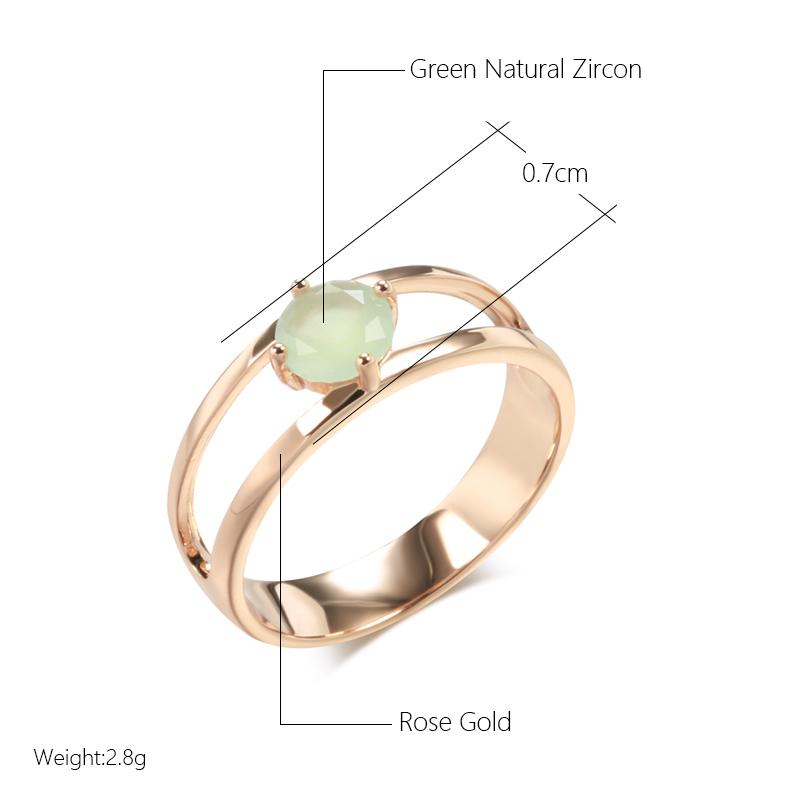 Изумрудные циркониевые кольца для женщин Kinel, простой дизайн, изысканные ювелирные изделия, легкое подходящее кольцо