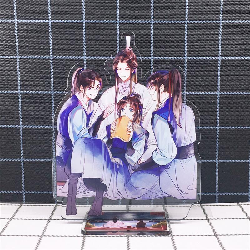 Хаски и его белый кот Shizun Mo Ran Chu WanNing, акриловая фигурка, подставка, модель игрушки, аниме, двустороннее действие