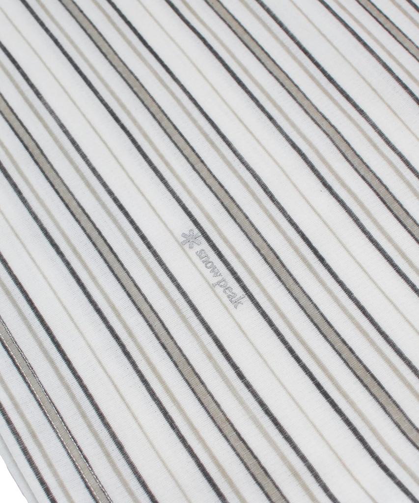 Snow Peak Гибридная шерстяная сетчатая полосатая футболка с коротким и длинным рукавом и размерами L/S SW-25AU014, Пошив, Футболка, Мужская Женская, Серая, BD-XL