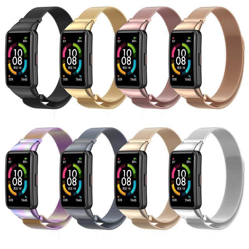 Milanese Loop Strap For Huawei Band 7 6/6 Pro huawei band6 Smartwatch correa Metal Stainless Steel bracelet Honor Band 6 Strap