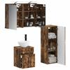 Bathroom Furniture Set 4 pcs Smoked Oak