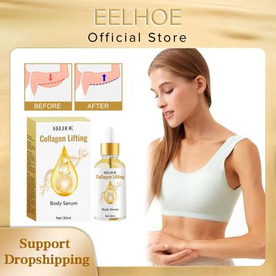 Укрепляющая тело эссенция коллагена, антицеллюлитная, для похудения, массажа живота, для похудения, подтяжки груди, жиросжигающая сыворотка, 30 мл