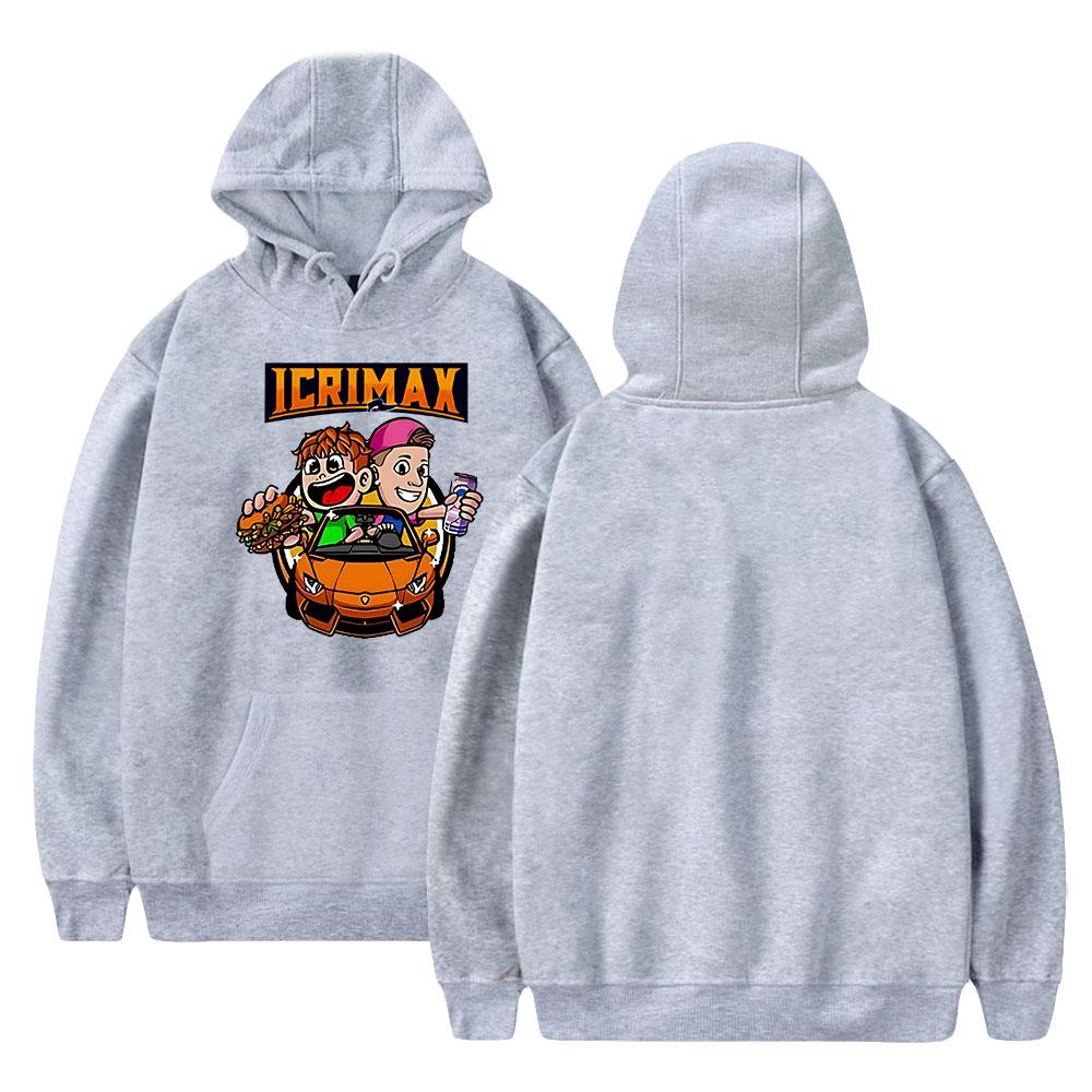 Новая мода Icrimax Print Одежда уличная мужская толстовка с капюшоном с длинным рукавом пуловер топы