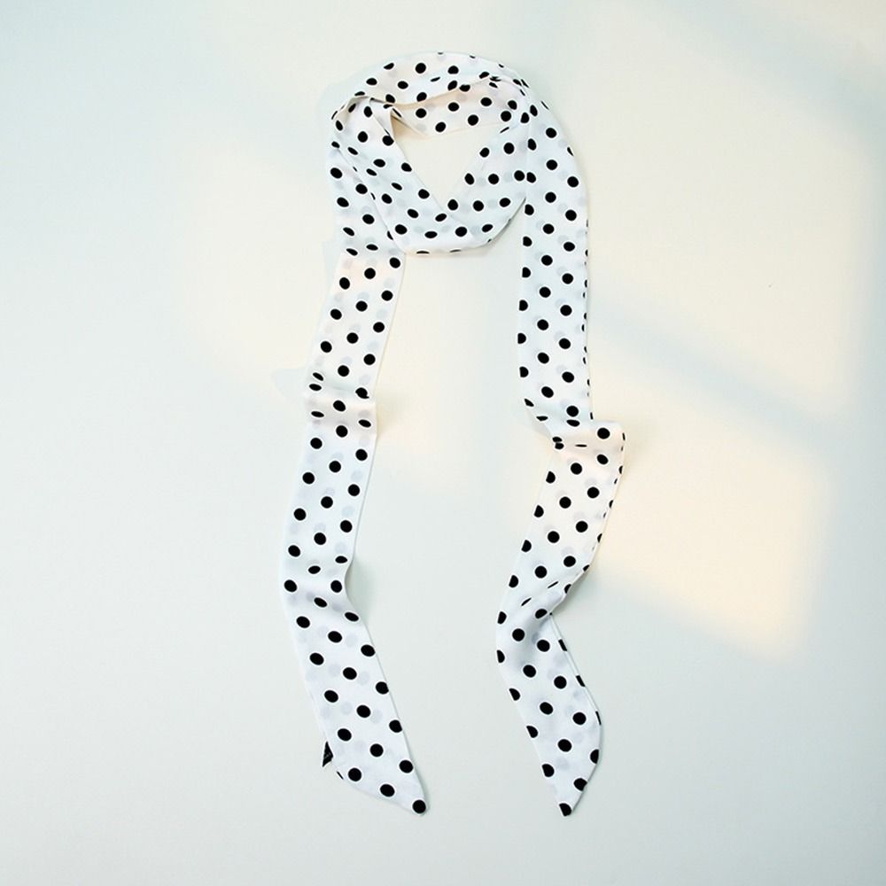 Long Small Scarf Print Flower Head Scarf Spring Summer Headbands for Women