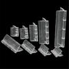 10Pcs Durable Clear Acrylic Folding Hinges Transparent Plexiglass Hinge 5 Sizes