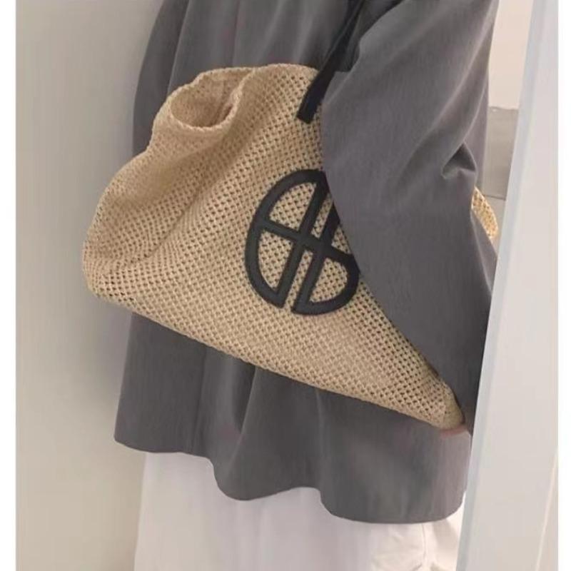 2024 New Beach Vacation Tote Bag for Women, Large Capacity Summer Travel Tote Bag Purse, Woven Straw Shoulder Bag In INS Style