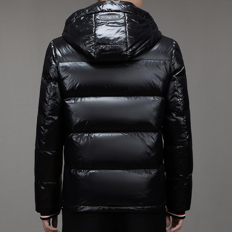 Утепленная куртка-пуховик с капюшоном, деловая повседневная теплая куртка-пуховик