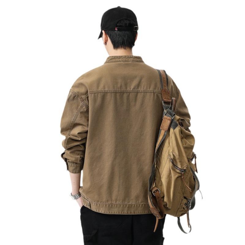 Американская ретро джинсовая куртка мужская свободная модная брендовая хулиганская красивая модная куртка для инструментов