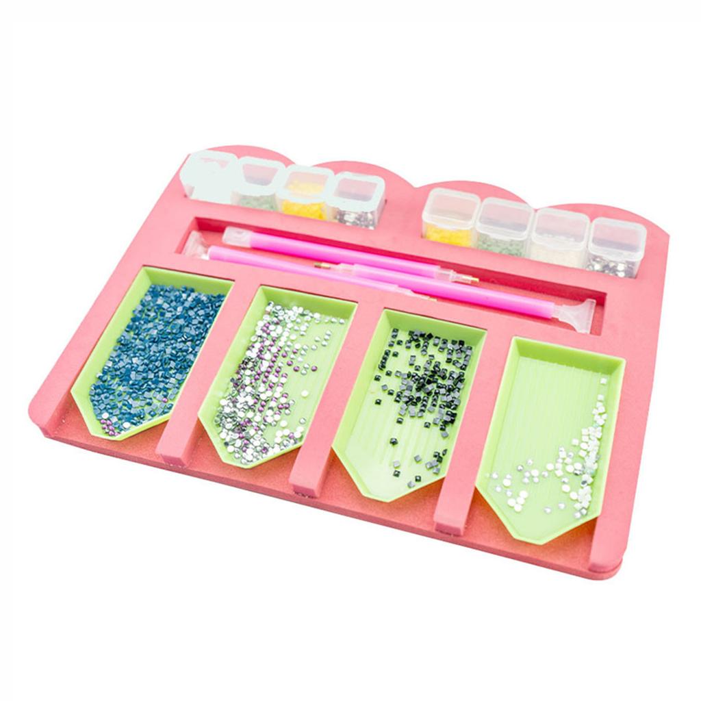 Multi-function Diamond Painting Tray Holder Drill Pen Diamond Box Organizer DIY Craft