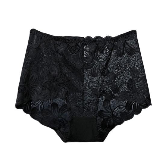 Women Briefs Breathable Elastic Hollow Out High Waist Trendy Inside Wearing Cotton Lace Stitching Ladies Briefs