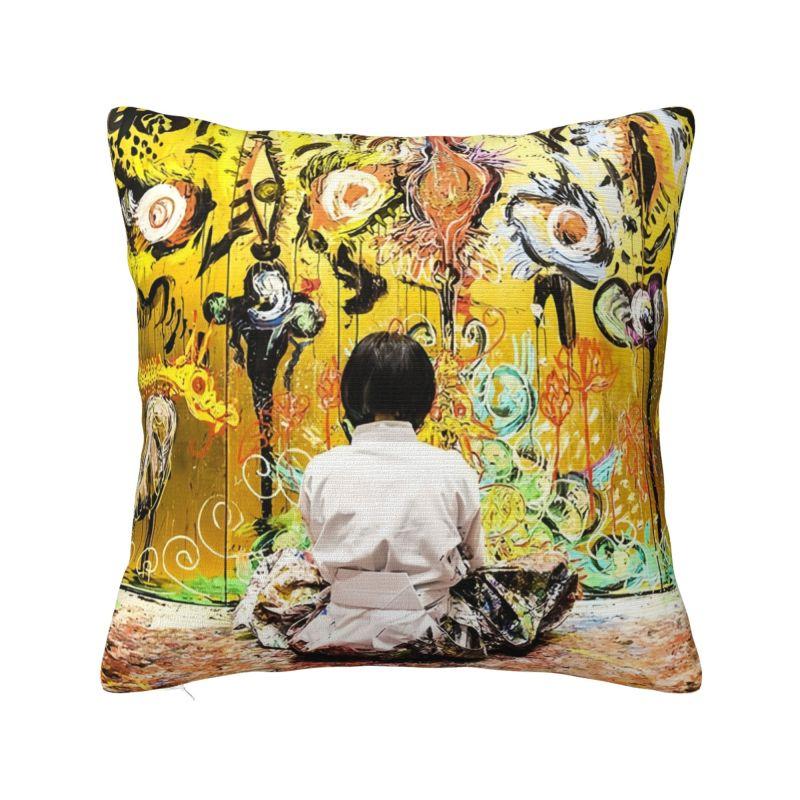 Custom Miwa Komatsu Japanese Printmaker And Artist Pillow Case Home Decoration Modern Cushion Cover Square Pillowcase