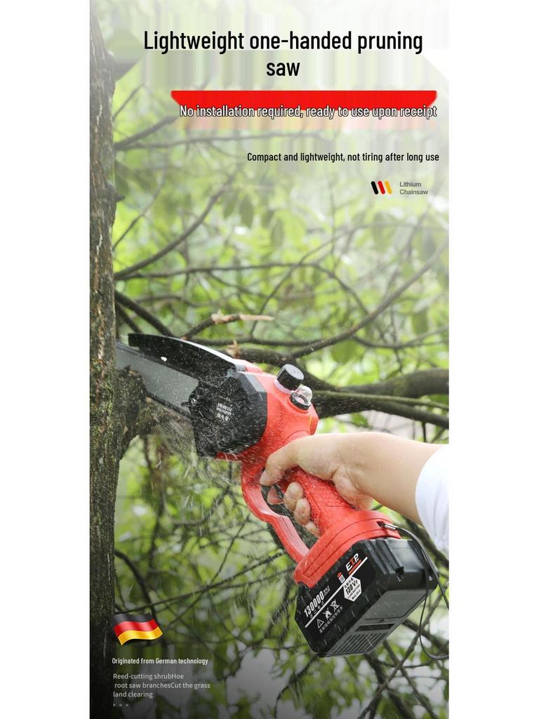 High-Power Lithium Electric Saw for Easy Pruning - Multi-Functional Tree Saw for Middle-Aged and Elderly Users