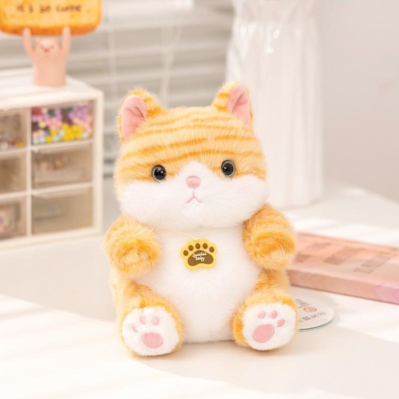 Cute Kittens Rabbits Raccoons And Panda Plush Dolls With Design Embroidery