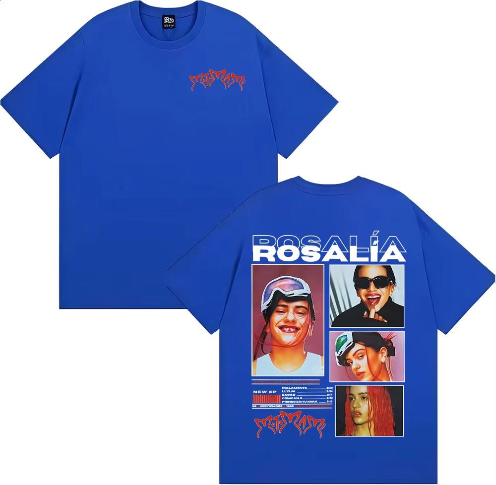 Singer Rosalia Motomami Album 2026 Print T Shirts Unisex Unisex Fashion Hip Hop 90s Vintage TShirt Short Sleeve Oversized Tees