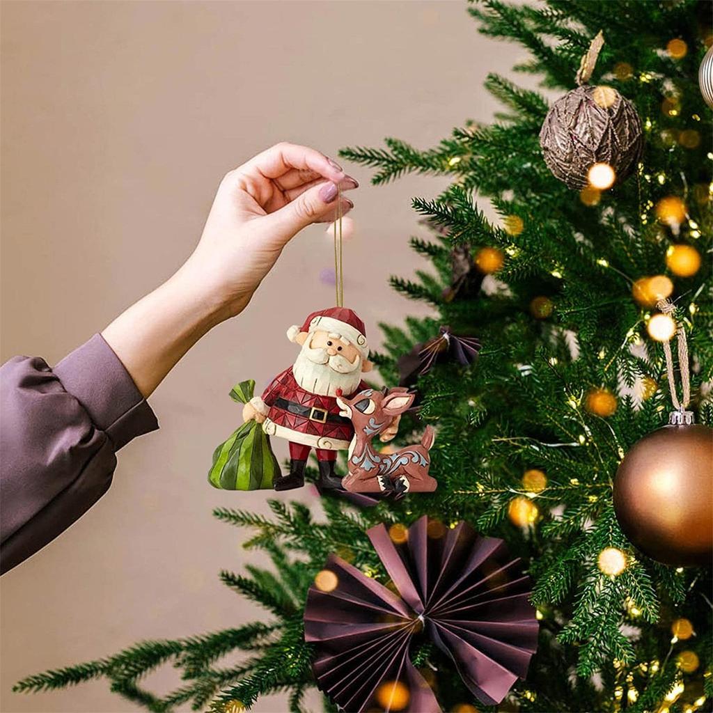 Украшения для рождественской елки, акриловые подвесные украшения для рождественской елки, домашний автомобиль, рюкзак, подвеска, подарок для детей
