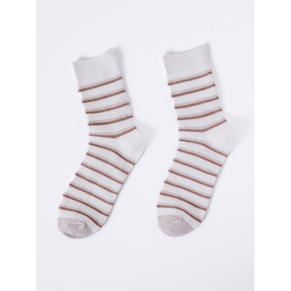 Носки DaiSo Women S Line Mid Thigh SockS Ivory