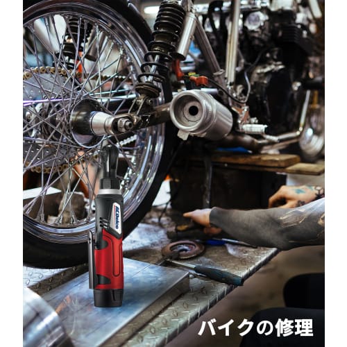 ACDelco G12 10.8V Rechargeable Ratchet Wrench, 1/4" (6.35mm), Max Torque 30 Ft-lbs (40 Nm), Forward/Reverse Switch, Built-in LED Light, Body Only (Jap