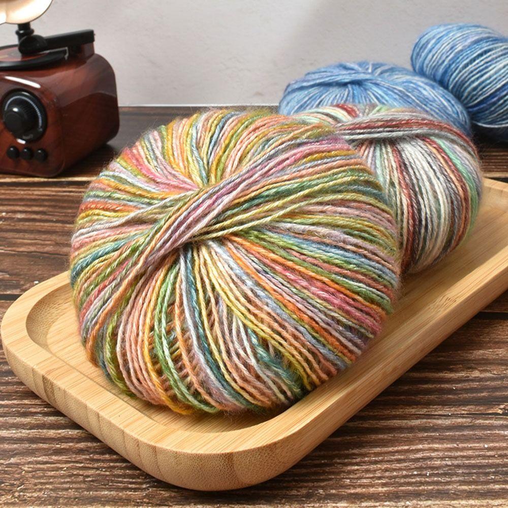 Крючок Линия Моток Пряжи Мягкая Хлопковая Пряжа Зимняя Градиентная Пряжа-Кейк для Одежды