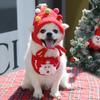 Christmas Pet Hat Cute Cat Dog Saliva Towel Cosplay Costume Dogs Clothes Pets Santa Bibs New Year Party Accessories