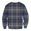 Мужская повседневная мода удобная клетчатая круглая горловина пуловер толстовка свитшот