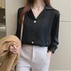 2025 Spring Korean Style Versatile Long Sleeve White Women's Shirt
