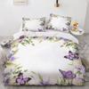 Oil Painting Flowers Digital Printing Polyester Bedding Sets Adult Bedclothes Quilt Art Duvet Cover Set Single King Queen Size